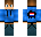 a blue shaded boy