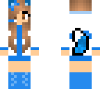 blue foxgirl