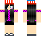 girl with black hair and american beanie