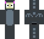 guy in a enderdragon suit