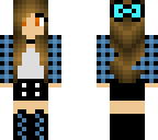 blue plait jacket with bow