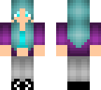 girl of blue and purple