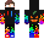 halloween rainbow cat boy