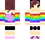 rainbow shirt girl