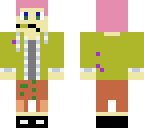 blonde hair gamer negative version