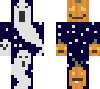 some ghosts and pumpkins