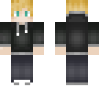 black hoodie teen boy