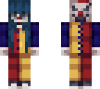 blue hair clown girl