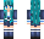blue haired girl