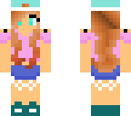 girl with red highlights
