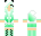 mint fox girl