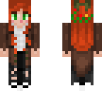 redhead girl bow and flower crown