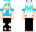 teal blue bunny
