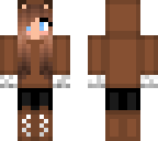 winter cat girl