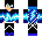 blue electric gaming skin
