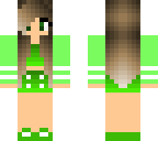 cute green girl