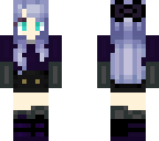 purple hair girl