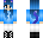 blue cat girl