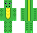 green dragon looking sideways