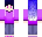 girl with purple hair