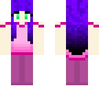 girl with purple hair