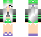 purple and green girl