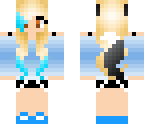 blonde with blue highlights wolfie