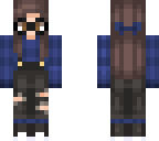 checkered blue shirt