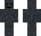 black and gray with face