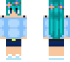 cute blue girl