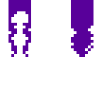 purple hair girl skin