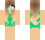 teal baby swimsuit model