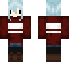 red and white oversized sweater