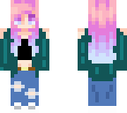 small edit cute pastel haired girl