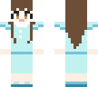 girl with a blue dress