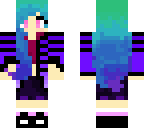 gradient hair girl
