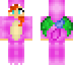 pink charizard girl