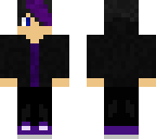 purple hair boy