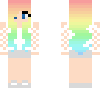 rainbow hair skin