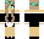 waitress with flower