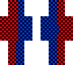 blue and red