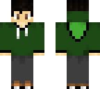 green hoodie