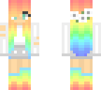 pastel rainbow girl