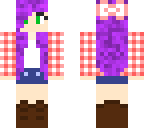 pink plaid girl