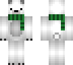 polar bear with a scarf