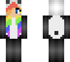rainbow panda girl