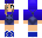 blue dino girl