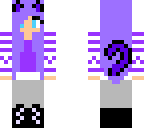 purple fall cat girl