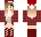 short haired christmas girl edit