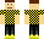 yellow man with hat
